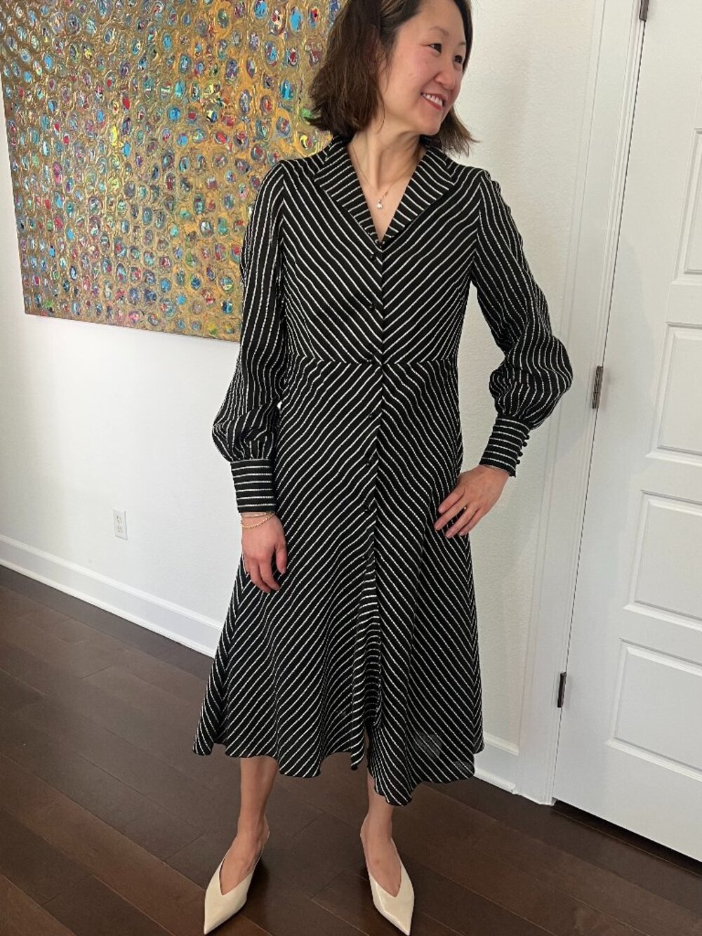 Cenia Shear Dobby Dress